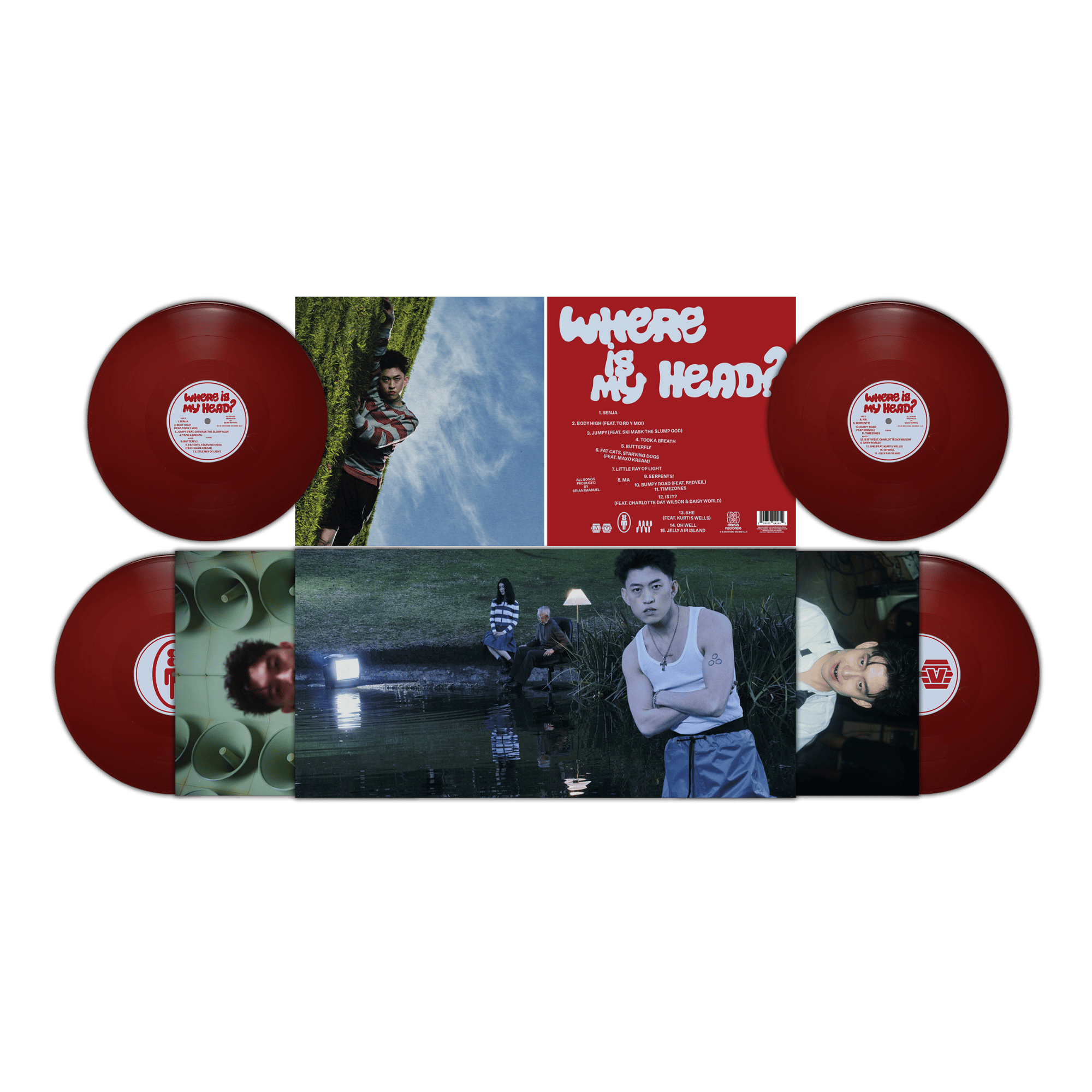 WHERE IS MY HEAD? 12" 2LP Vinyl - Opaque Maroon